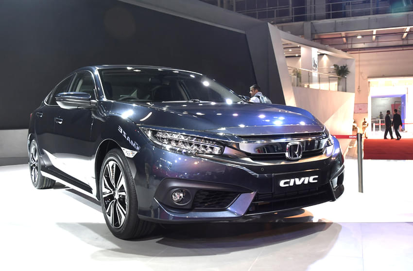 India-bound Honda Civic on display at Auto Expo 2018